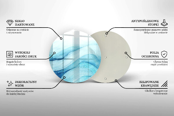 Chopping board Abstract waves
