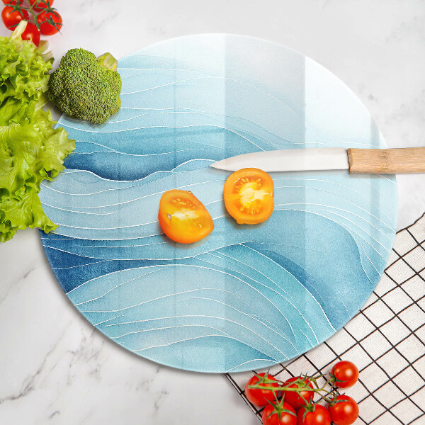 Chopping board Abstract waves