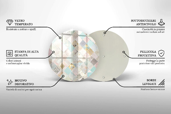 Chopping board Pastel composition