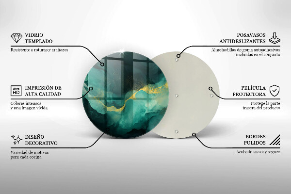 Chopping board Bottle green