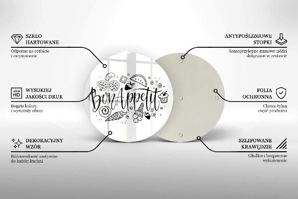 Chopping board The inscription Bon Appetit