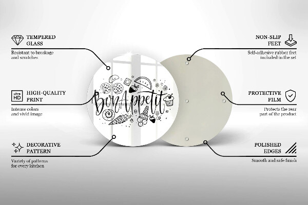 Chopping board The inscription Bon Appetit