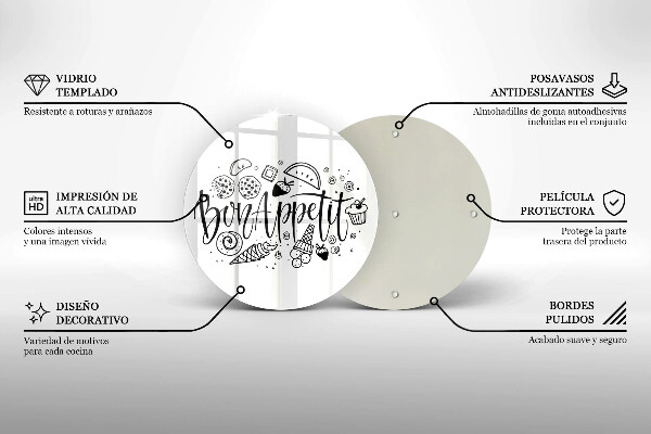 Chopping board The inscription Bon Appetit