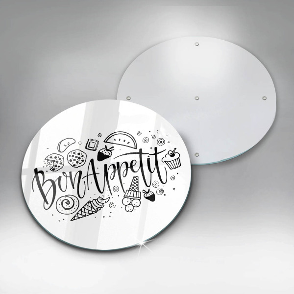 Chopping board The inscription Bon Appetit