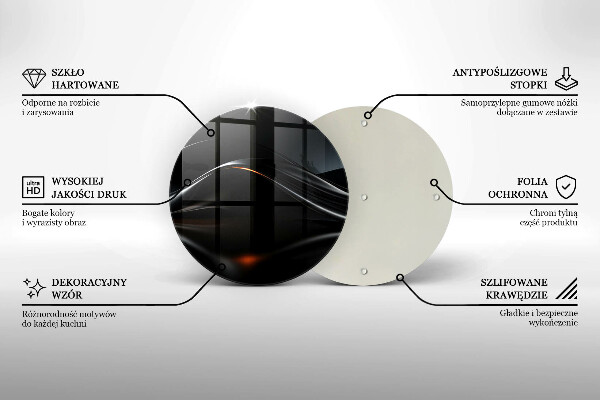 Chopping board 3D design abstraction