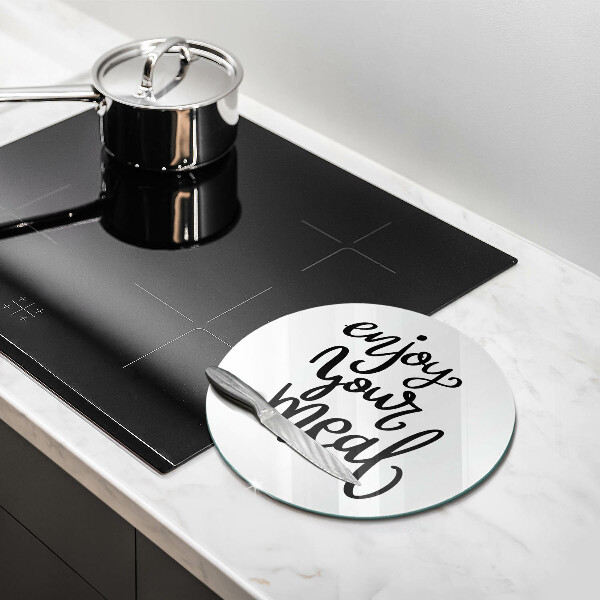 Chopping board The inscription Enjoy Yout Meal