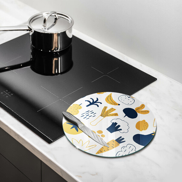 Chopping board glass Food illustration