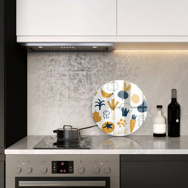 Chopping board glass Food illustration