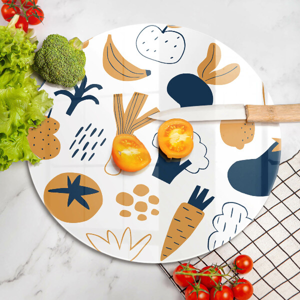Chopping board glass Food illustration