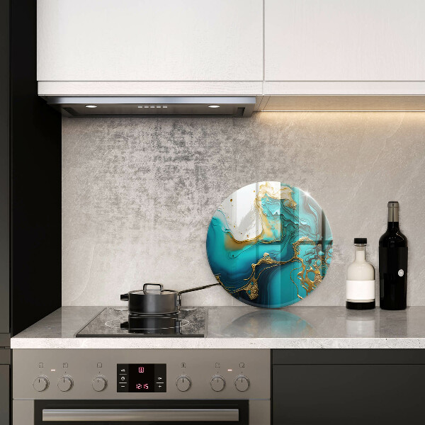 Chopping board Turquoise abstraction