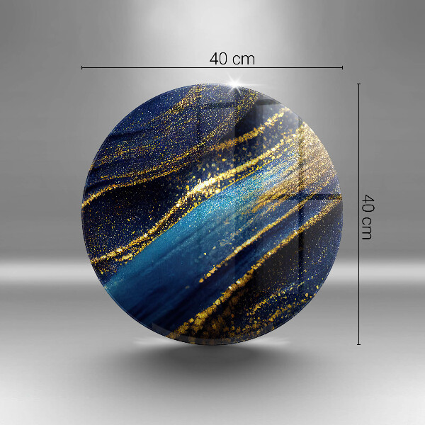 Chopping board Navy blue abstraction