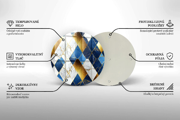 Chopping board Golden Rombs Marble