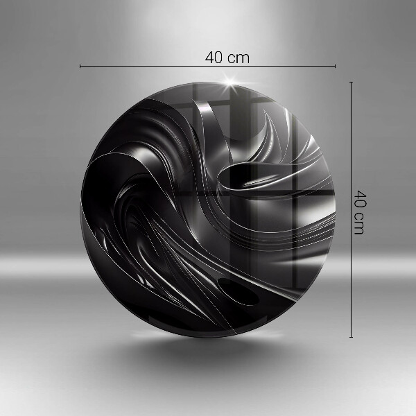 Chopping board Black mass abstraction