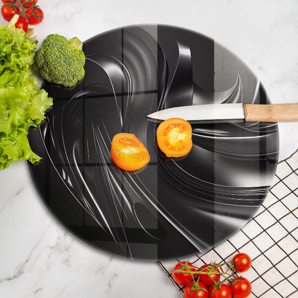 Chopping board Black mass abstraction