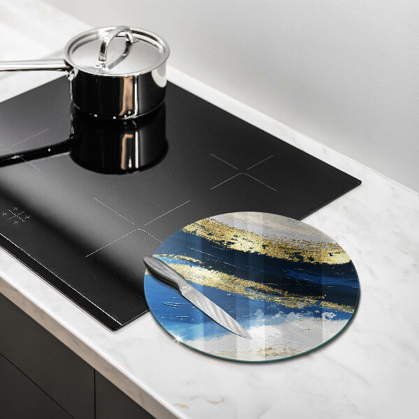 Chopping board Texture with gold