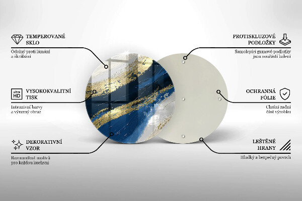 Chopping board Texture with gold