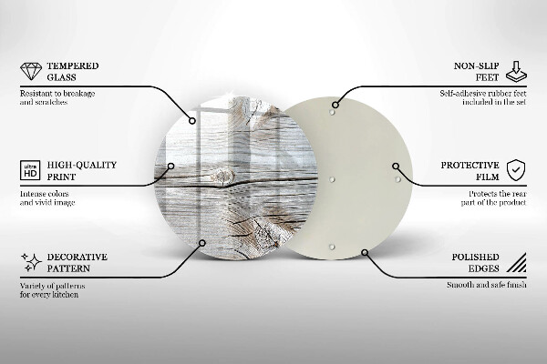 Chopping board Bright wood structure