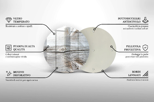 Chopping board Bright wood structure