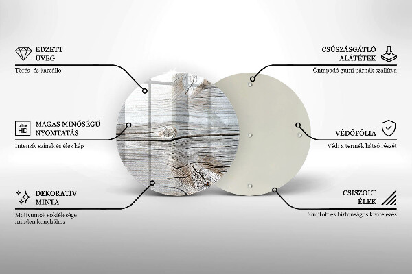 Chopping board Bright wood structure
