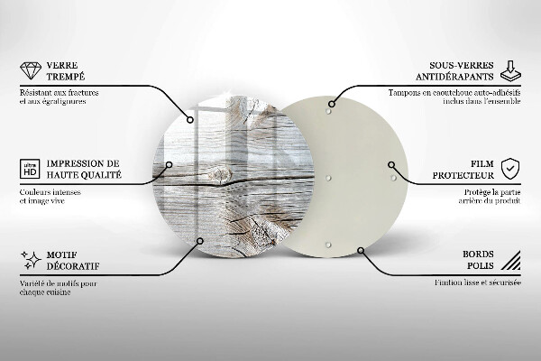 Chopping board Bright wood structure