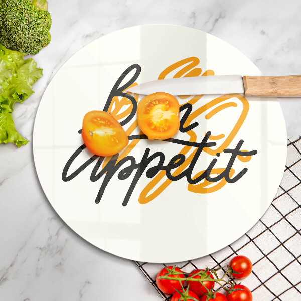 Chopping board The inscription Bon Appetit