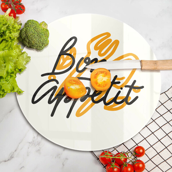 Chopping board The inscription Bon Appetit