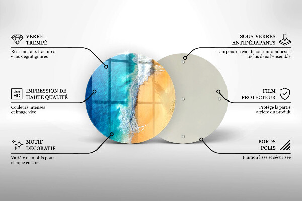 Chopping board Beach and sea