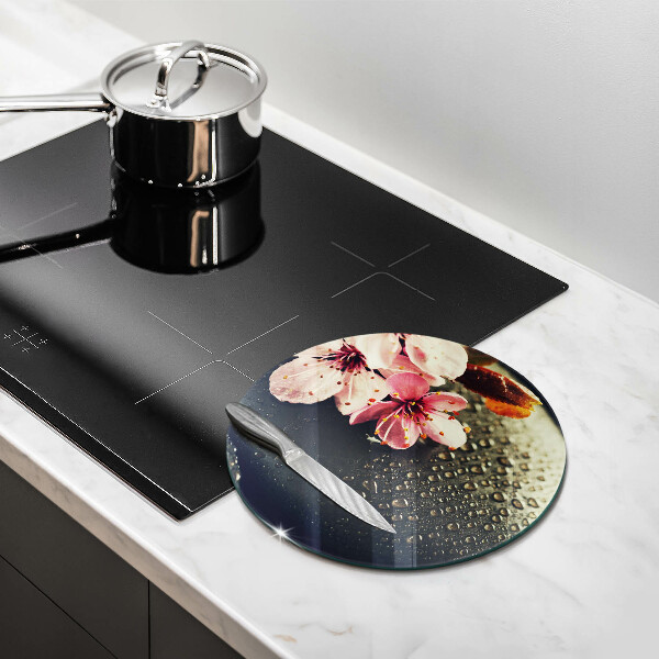 Chopping board Flowers stones zen