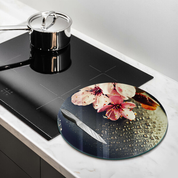 Chopping board Flowers stones zen