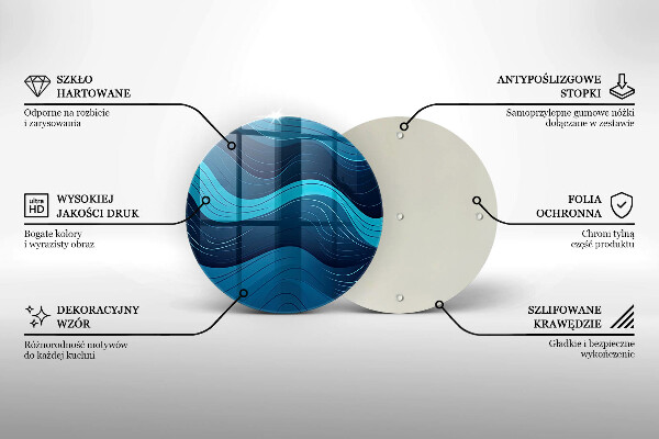 Chopping board Abstract waves