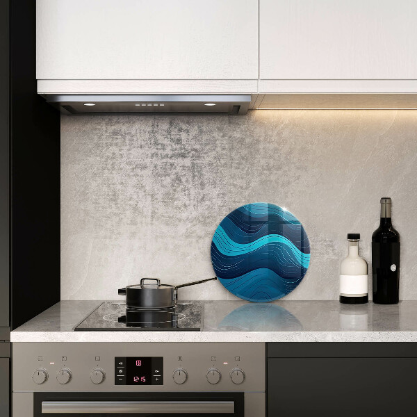 Chopping board Abstract waves