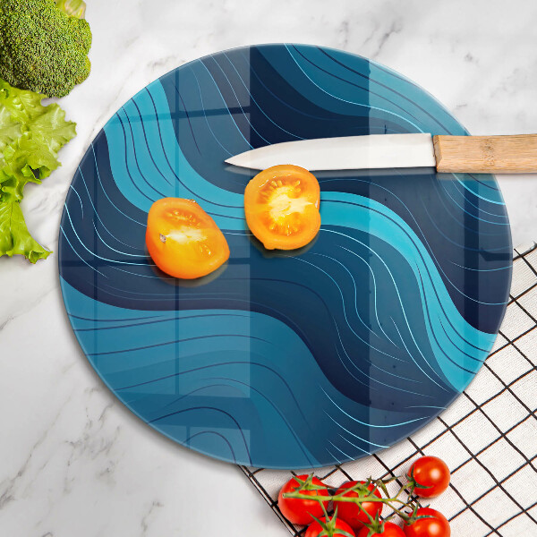 Chopping board Abstract waves