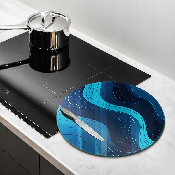 Chopping board Abstract waves