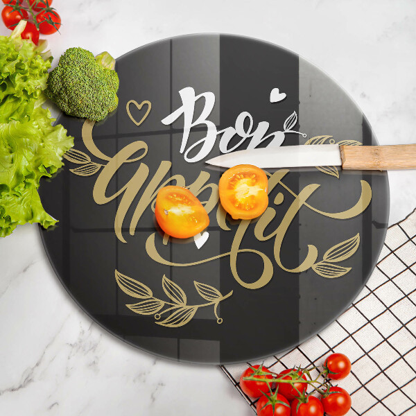Chopping board The inscription Bon Appetit