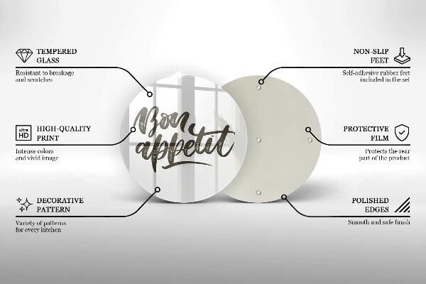 Chopping board The inscription Bon Appetit