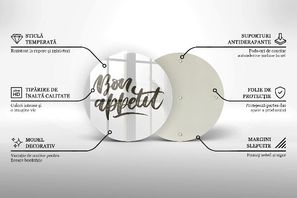 Chopping board The inscription Bon Appetit