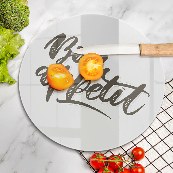 Chopping board The inscription Bon Appetit