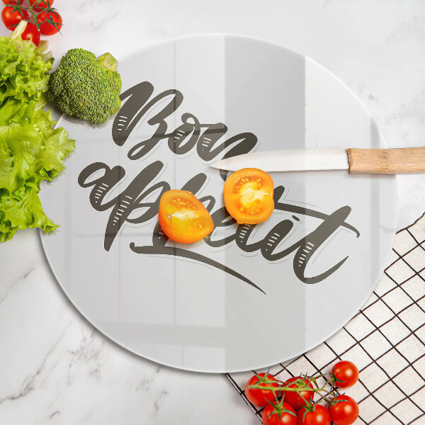 Chopping board The inscription Bon Appetit