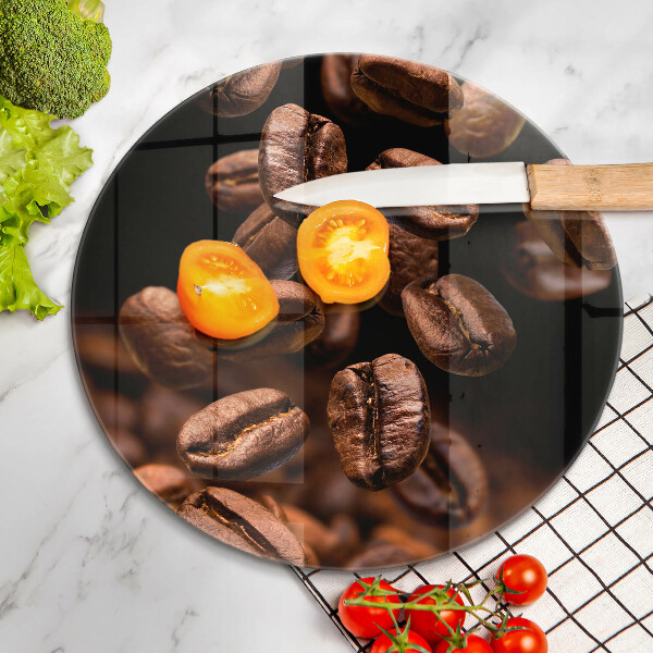 Chopping board Brown coffee beans