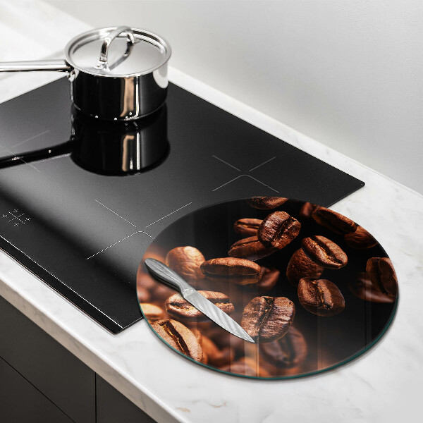 Chopping board Brown coffee beans