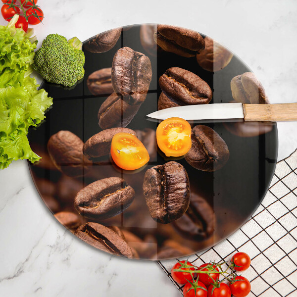 Chopping board Brown coffee beans