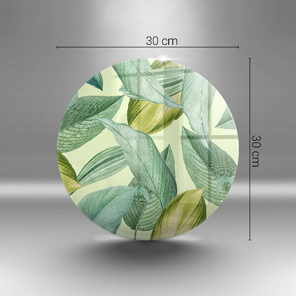 Chopping board Green tropical leaves