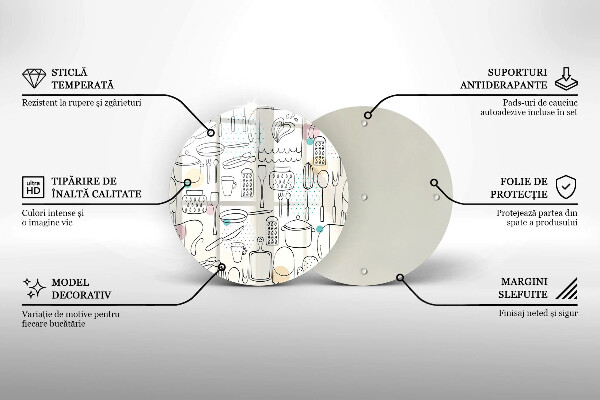 Chopping board glass Kitchen accessories