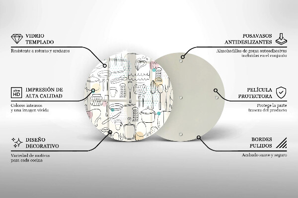 Chopping board glass Kitchen accessories