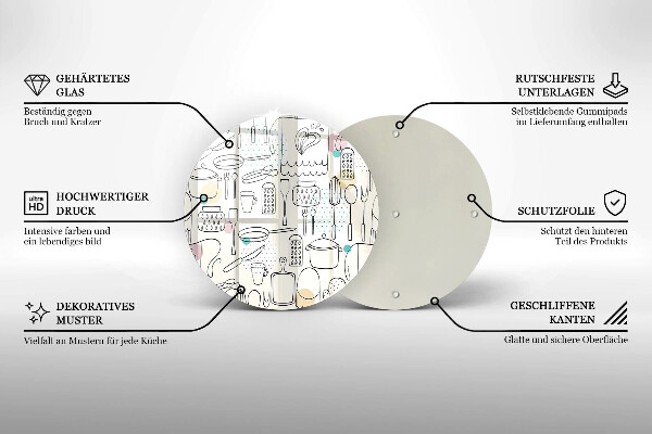 Chopping board glass Kitchen accessories