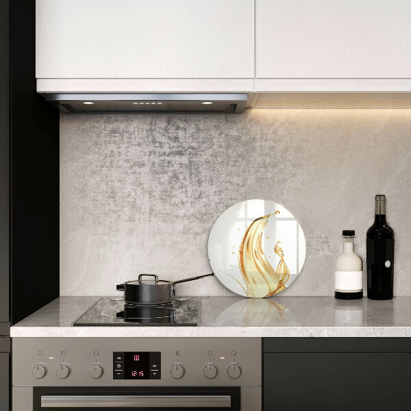 Chopping board glass Olive oil
