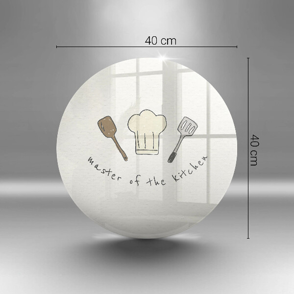 Chopping board glass Master of the Kitchen