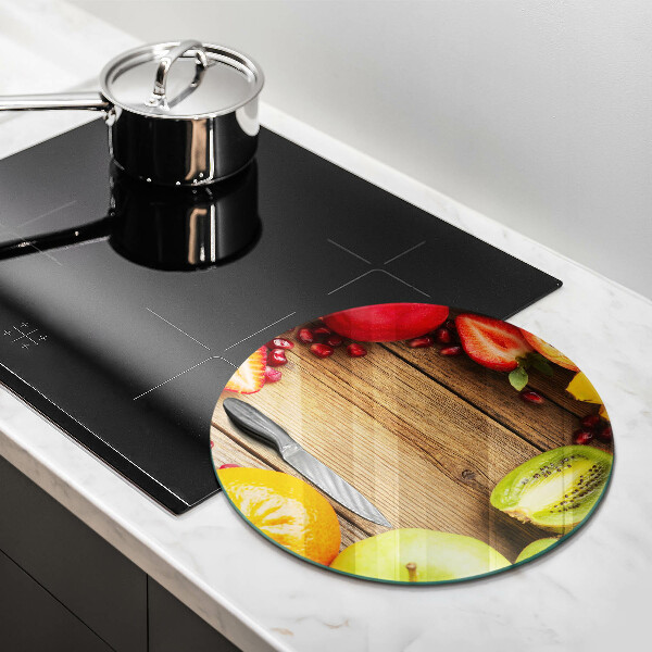 Chopping board glass Fresh fruit