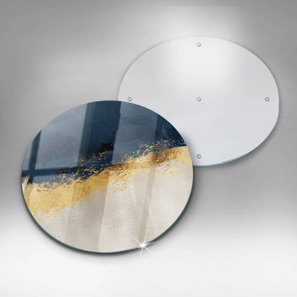 Chopping board glass Abstraction gold