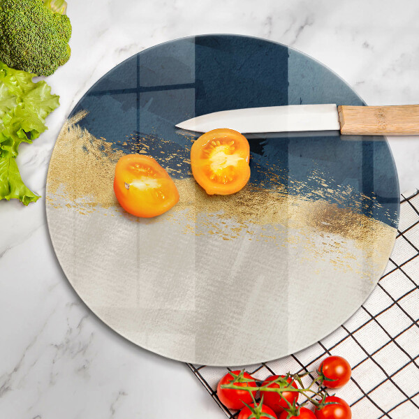Chopping board glass Abstraction gold